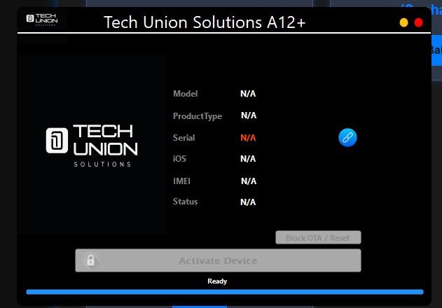 ATIVADOR A12+ TECH UNION iPhone Xs ao 16 Pro Max iOS 18.7 a 26.1
